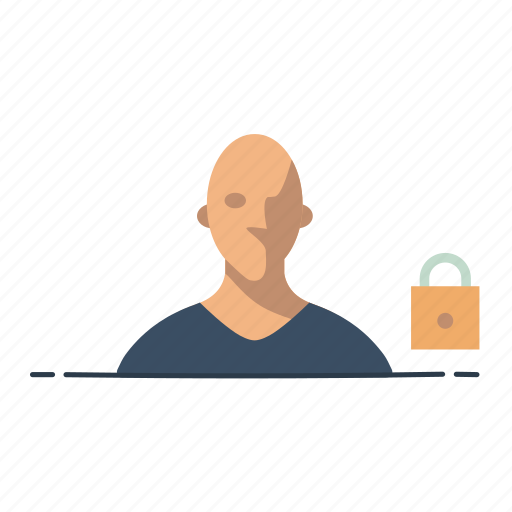 Security, man, profile, safety, password, protection, lock icon - Download on Iconfinder
