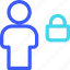 lock, user, avatar, man, person, profile 