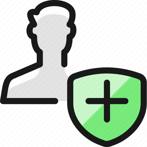 Shield, man, single, actions icon - Download on Iconfinder
