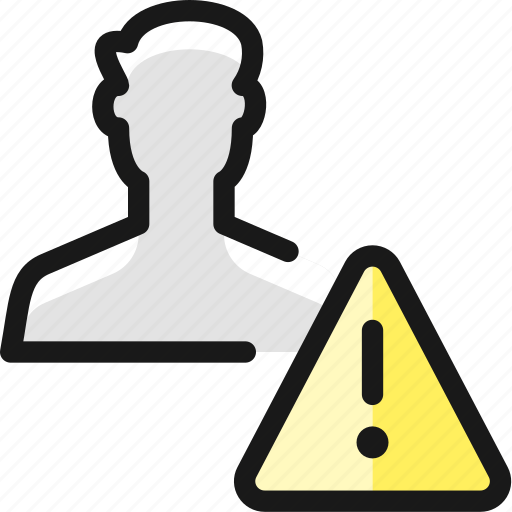 Man, single, warning, actions icon - Download on Iconfinder