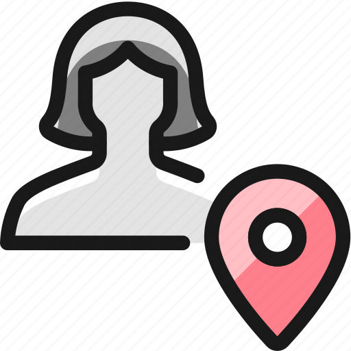 Location, woman, single, actions icon - Download on Iconfinder