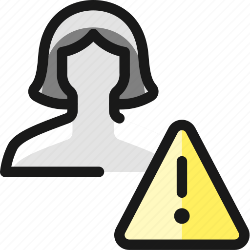 Woman, single, warning, actions icon - Download on Iconfinder
