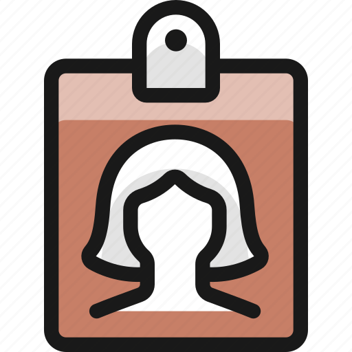 Single, woman, card, id icon - Download on Iconfinder