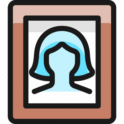 Single, woman, profile, picture icon - Download on Iconfinder