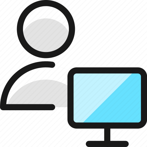 Single, neutral, actions, monitor icon - Download on Iconfinder