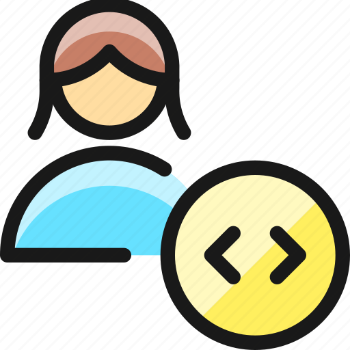 Single, woman, actions, coding icon - Download on Iconfinder