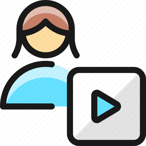 Single, woman, player, actions icon - Download on Iconfinder