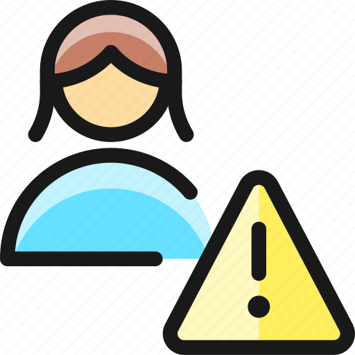 Single, woman, actions, warning icon - Download on Iconfinder