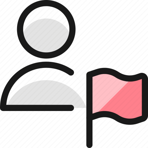 Single, neutral, flag, actions icon - Download on Iconfinder