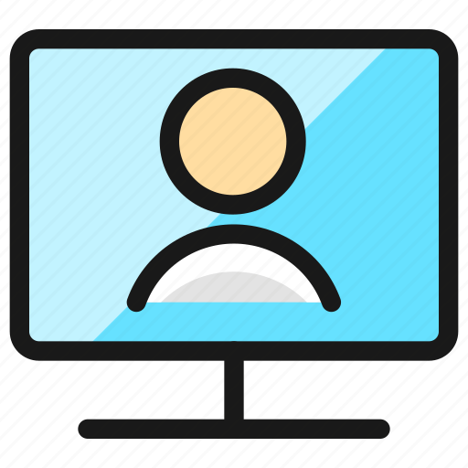 Single, neutral, monitor icon - Download on Iconfinder