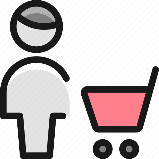 Single, man, actions, cart icon - Download on Iconfinder