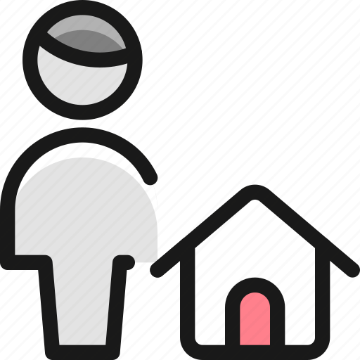Single, man, actions, home icon - Download on Iconfinder
