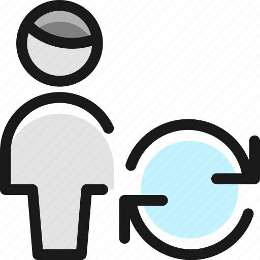 Single, man, actions, refresh icon - Download on Iconfinder