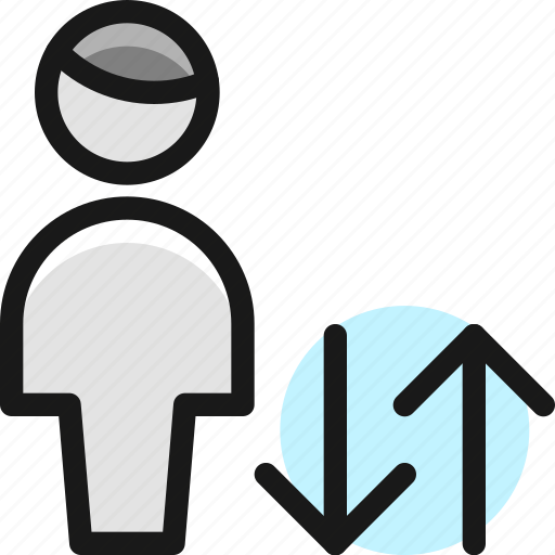Single, man, actions, up, down icon - Download on Iconfinder