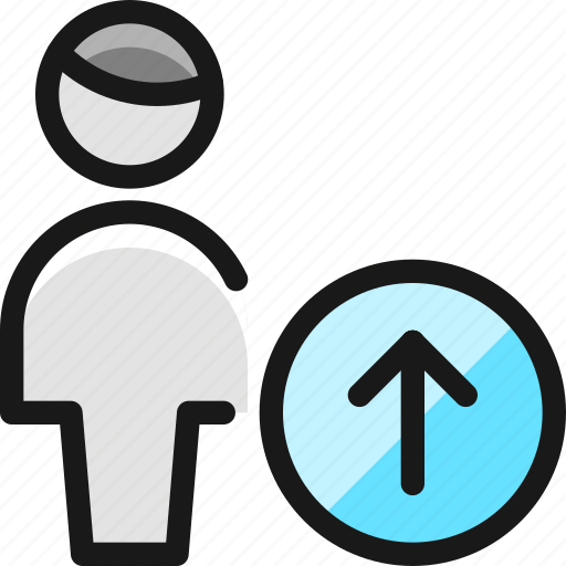 Single, man, actions, upload icon - Download on Iconfinder