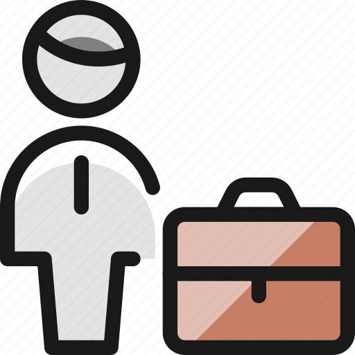 Single, man, briefcase icon - Download on Iconfinder