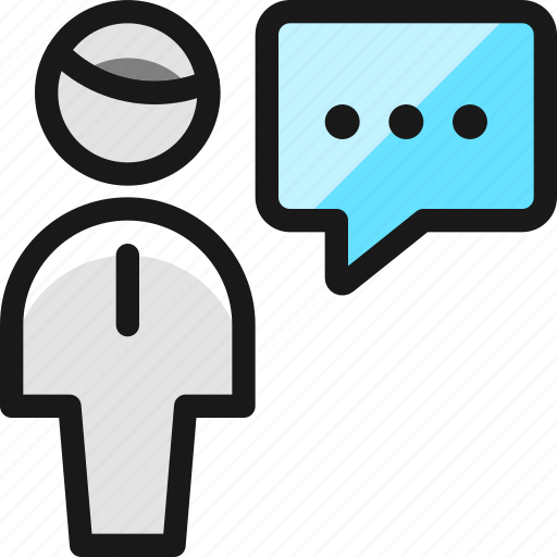 Single, man, chat icon - Download on Iconfinder