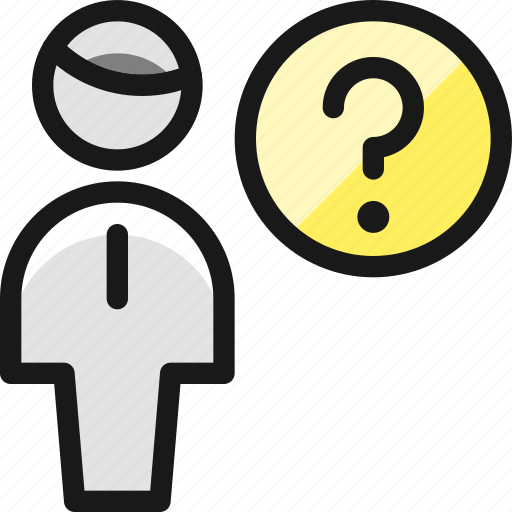 Single, man, question icon - Download on Iconfinder