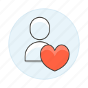 avatar, contact, favorite, heart, like, neutral, user