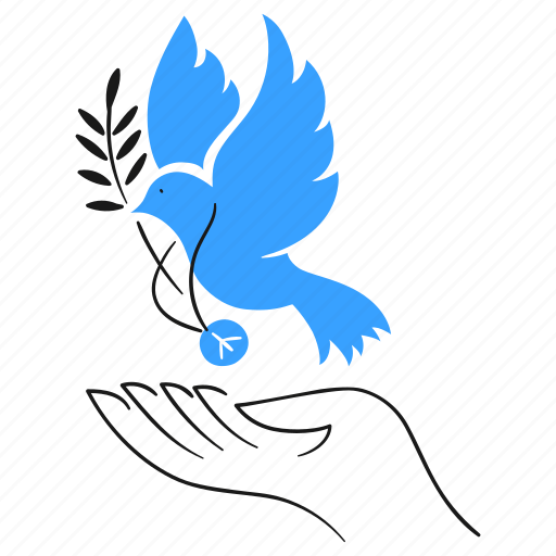 Make, peace, user, sign, symbol, hand, dove illustration - Download on Iconfinder