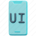 ui, ux, mobile, phone, design, interface, 3d