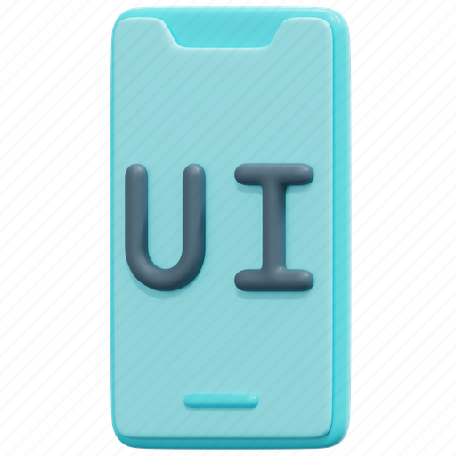 Ui, ux, mobile, phone, design, interface, 3d icon - Download on Iconfinder