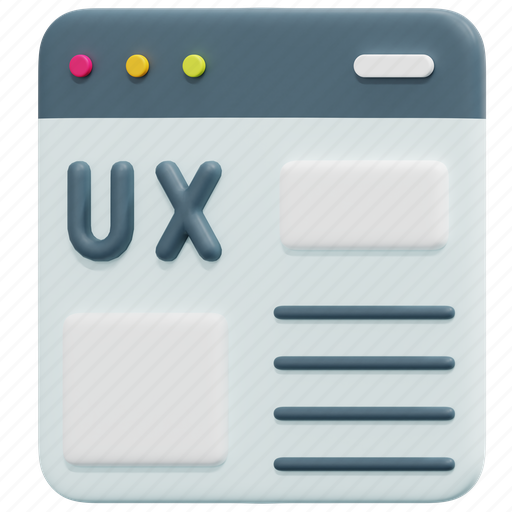 Ux, interface, design, ui, web, website, 3d icon - Download on Iconfinder