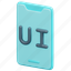 ui, ux, mobile, phone, interface, design, 3d 