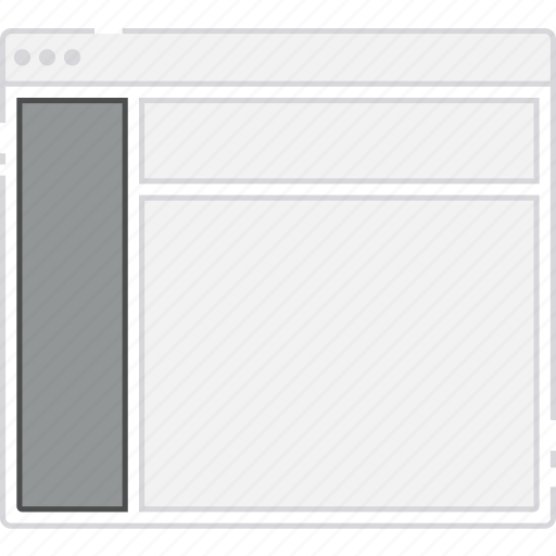 Browser, card, column, flowchart, layout, left, sidebar icon - Download on Iconfinder