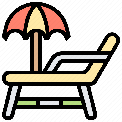 Beach, chair, relax, sea, summer icon - Download on Iconfinder