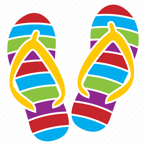 Slippers, vacation, beach, holiday, summer, travel icon - Download on Iconfinder