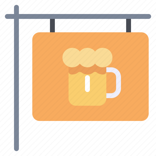 Bar, beer, drink, pub, signboard icon - Download on Iconfinder