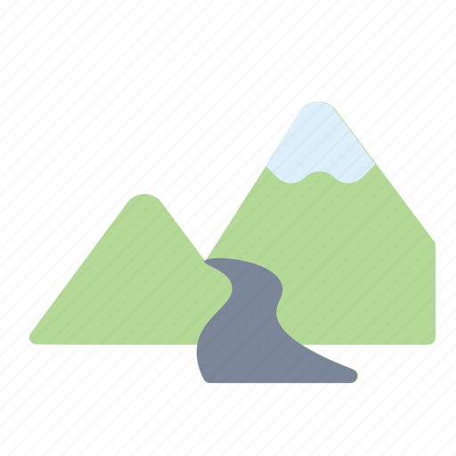 Landscape, mountain, nature, road, trail icon - Download on Iconfinder