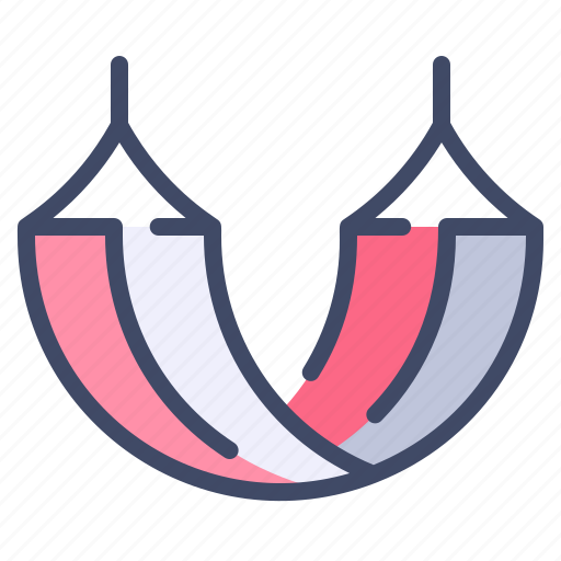 Beach, hammock, relax, summer, vacation icon - Download on Iconfinder