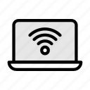 wifi, internet, signal, laptop, computer