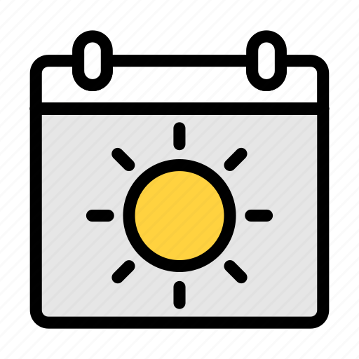 Calendar, day, weather, sun, climate icon - Download on Iconfinder