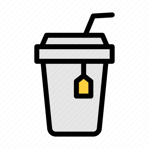 Coffee, drink, tea, straw, juice icon - Download on Iconfinder
