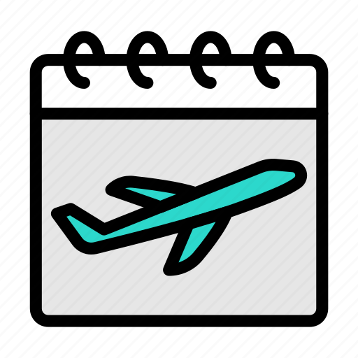 Flight, schedule, date, calendar, tour icon - Download on Iconfinder