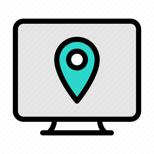 Location, map, tour, gps, screen icon - Download on Iconfinder