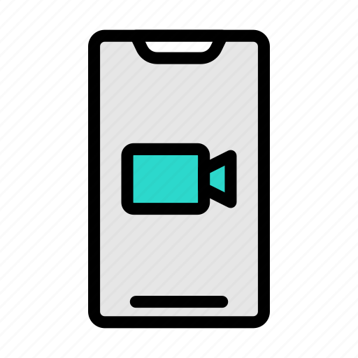 Mobile, recording, movie, phone, camera icon - Download on Iconfinder