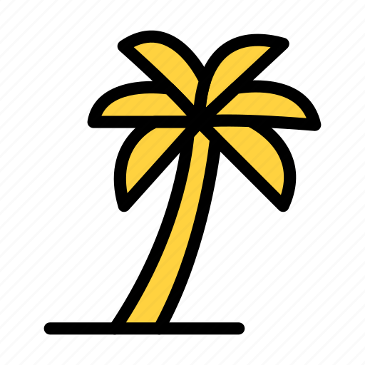 Palm, beach, tree, nature, vacation icon - Download on Iconfinder