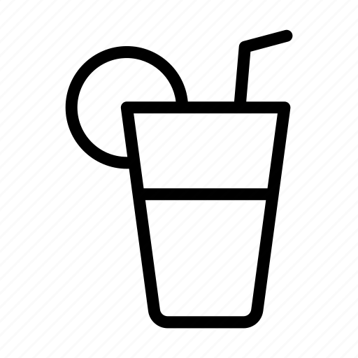 Drink, juice, soda, glass, lemon icon - Download on Iconfinder