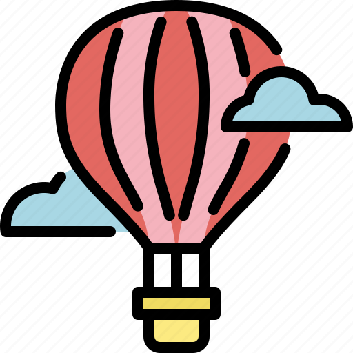 Fly, holiday, hot air balloon, summer, tourism, travel, vacation icon - Download on Iconfinder