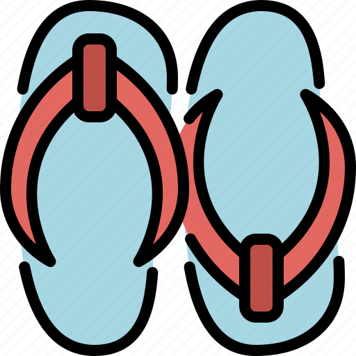 Flip flop, holiday, shoe, summer, tourism, travel, vacation icon - Download on Iconfinder
