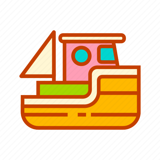 Boat, cruise, ocean, sailing, ship, transport, travel icon - Download on Iconfinder