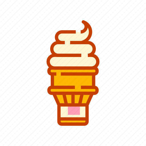 Cream, ice, cold, cone, dessert, food, sweet icon - Download on Iconfinder