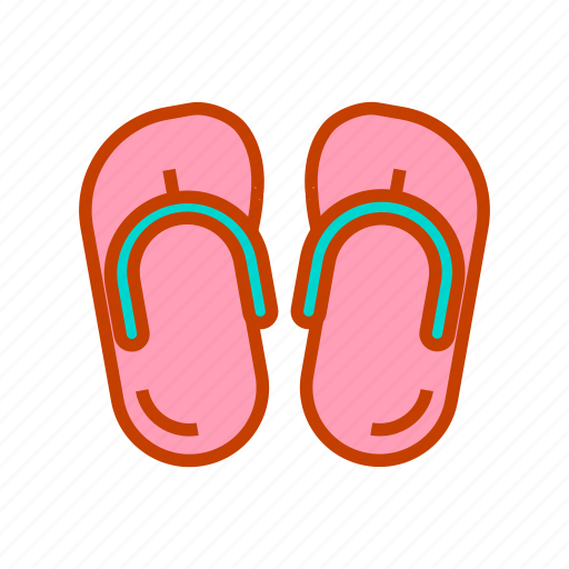 Slippers, beach, fashion, flip flops, footwear, summer, travel icon - Download on Iconfinder