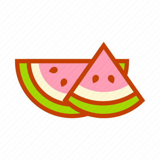 Watermelon, fresh, fruit, healthy, slice, summer, sweet icon - Download on Iconfinder