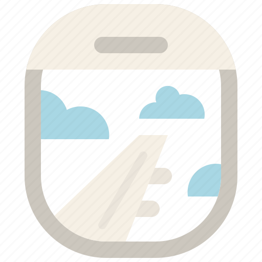 Airplane, flight, holiday, tourism, travel, vacation, window icon - Download on Iconfinder