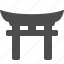 ancient, gate, japan, temple, torii gate, landmark 